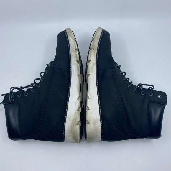 Timberland Keeley Field 6 Inch Black Nubuck Leather Womens 8 Lace Up Boots A26HQ - Picture 6 of 11